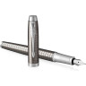 Ручка перьевая PARKER IM PREMIUM DARK ESPRESSO CHISELLED CT, F 1931681