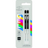 Стержень гелевый PARKER QUINK GEL Z10 M 0.7мм черные чернила блистер (2шт) 2136231